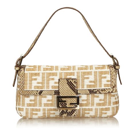 red fendi woven bag|fendi baguette second hand.